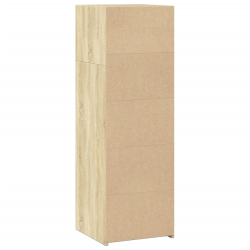 Wysoka szafka, dąb sonoma, 40x41x124 cm materiał drewnopochodny