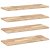Półki ścienne, 4 szt., 100x30x2 cm, surowe lite drewno akacjowe