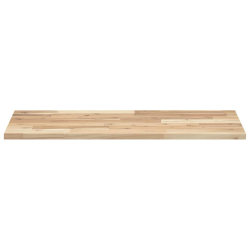 Półki ścienne, 2 szt., 100x40x2 cm, surowe lite drewno akacjowe