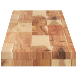 Półki ścienne, 4 szt., 140x20x4 cm, olejowane drewno akacjowe