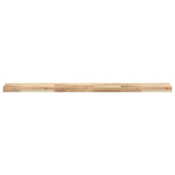 Półka ścienna, 140x20x4 cm, surowe lite drewno akacjowe