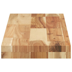 Półki ścienne, 3 szt., 80x20x4 cm, olejowane drewno akacjowe