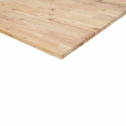Półka ścienna, 120x30x2 cm, surowe lite drewno akacjowe