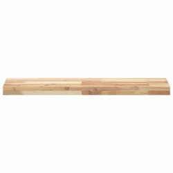Półki ścienne, 3 szt., 100x20x4 cm, surowe lite drewno akacjowe