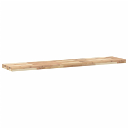 Półki ścienne, 2 szt., 120x30x4 cm, surowe lite drewno akacjowe