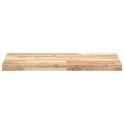 Półka ścienna, 120x40x4 cm, surowe lite drewno akacjowe