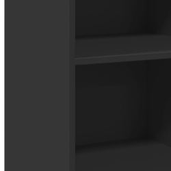 Szafka, czarna, 50x41x93 cm, materiał drewnopochodny