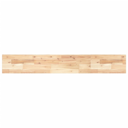 Półki ścienne, 4 szt., 160x20x2 cm, surowe lite drewno akacjowe