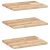 Półki ścienne, 3 szt., 60x30x2 cm, surowe lite drewno akacjowe