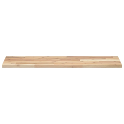 Półki ścienne, 2 szt., 100x30x2 cm, surowe lite drewno akacjowe