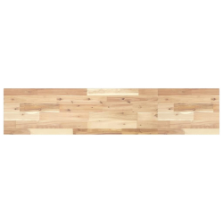 Półki ścienne, 3 szt., 120x30x2 cm, surowe lite drewno akacjowe