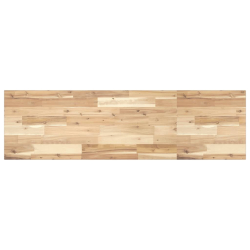 Półka ścienna, 140x40x2 cm, surowe lite drewno akacjowe