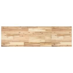 Półka ścienna, 160x40x2 cm, surowe lite drewno akacjowe