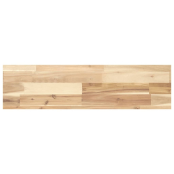 Półki ścienne, 2 szt., 80x20x4 cm, surowe lite drewno akacjowe
