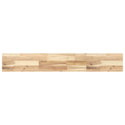 Półki ścienne, 2 szt., 120x20x4 cm, surowe lite drewno akacjowe
