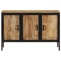 Szafka, 105x35x70 cm, lite surowe drewno mango