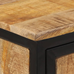 Szafka, 105x35x70 cm, lite surowe drewno mango