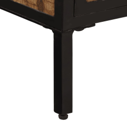Szafka, 105x35x70 cm, lite surowe drewno mango