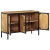 Szafka, 105x35x70 cm, lite surowe drewno mango