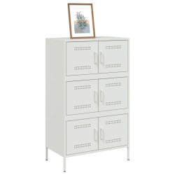 Szafka, biała, 68x39x113 cm, stal