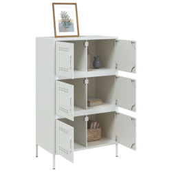 Szafka, biała, 68x39x113 cm, stal