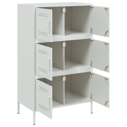 Szafka, biała, 68x39x113 cm, stal