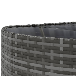 10-cz. zestaw wypoczynkowy do ogrodu, z poduszkami, szary