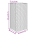 Donica ogrodowa, czarna, 30x30x60 cm, rattan PE