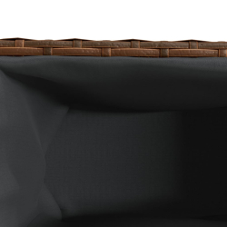 Donica ogrodowa z 3 wkładami, brązowa, 105x30x32 cm