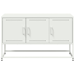 Szafka pod telewizor, biała, 100,5x39x60,5 cm, stalowa