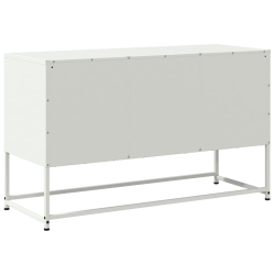 Szafka pod telewizor, biała, 100,5x39x60,5 cm, stalowa