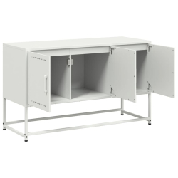 Szafka pod telewizor, biała, 100,5x39x60,5 cm, stalowa