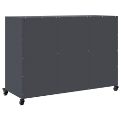Szafka, antracytowa, 100,5x39x72 cm, stal walcowana na zimno