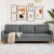 Sofa 3-osobowa, ciemnoszara, 210 cm, tapicerowana tkaniną