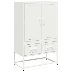 Szafka, biała, 68x39x111,5 cm, stal walcowana na zimno