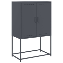 Szafka, antracytowa, 68,5x38,5x107 cm, stal