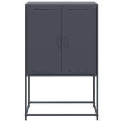 Szafka, antracytowa, 68,5x38,5x107 cm, stal