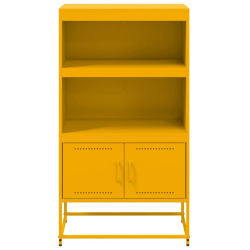 Szafka, musztardowa, 68,5x38,5x123,5 cm, stal