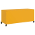 Szafka pod telewizor, musztardowa, 100,5x39x43,5 cm, stalowa