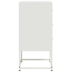 Szafka nocna, biała, 36x39x78 cm, stal