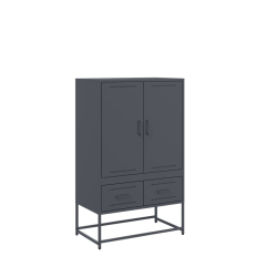 Szafka, antracytowa, 68x39x111,5 cm, stal walcowana na zimno