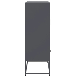 Szafka, antracytowa, 68x39x111,5 cm, stal walcowana na zimno