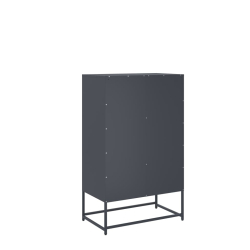 Szafka, antracytowa, 68x39x111,5 cm, stal walcowana na zimno