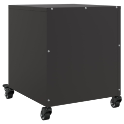Szafki nocne, 2 szt., czarne, 36x39x43,5 cm, stal