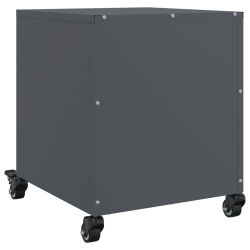 Szafki nocne, 2 szt., antracytowe, 36x39x43,5 cm, stal