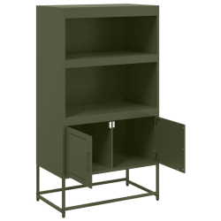 Szafka pod telewizor, antracytowa, 100,5x39x60,5 cm, stalowa