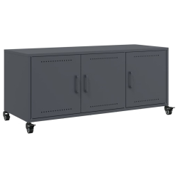 Szafka RTV, antracyt, 100,5x39x43,5 cm, stal walcowana na zimno