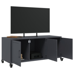 Szafka RTV, antracyt, 100,5x39x43,5 cm, stal walcowana na zimno