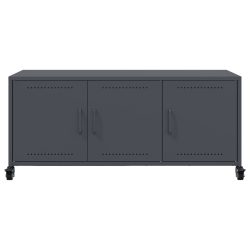 Szafka RTV, antracyt, 100,5x39x43,5 cm, stal walcowana na zimno