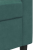 Sofa 3-osobowa, ciemnozielony, 210 cm, obita aksamitem